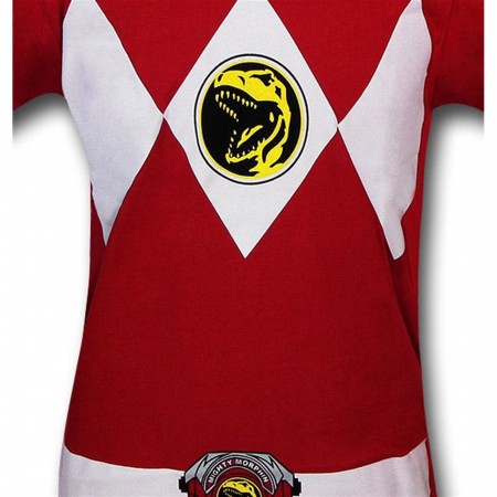 Power Rangers Red Ranger Costume T-Shirt