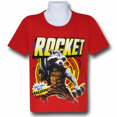 Rocket Raccoon Kids Red T-Shirt