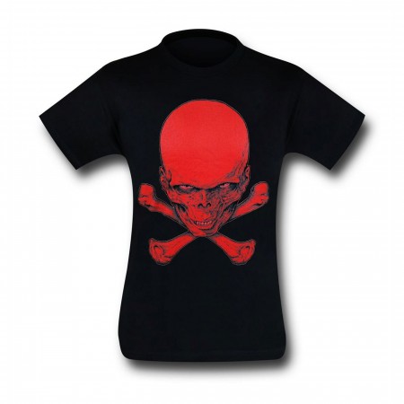 Red Skull Crossbones 30 Single T-Shirt