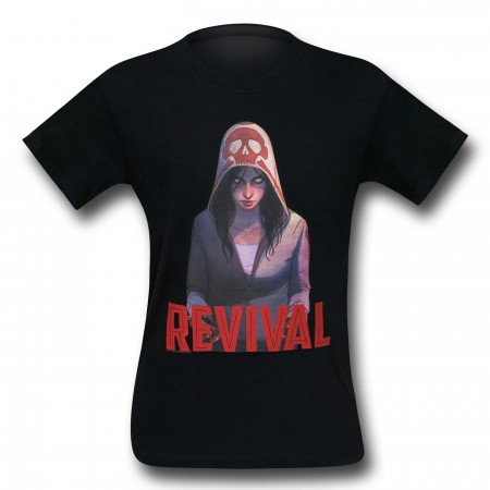 Revival Em on Black T-Shirt