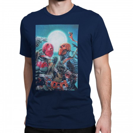 Red Hood Vs Deathstroke Men's T-Shirt