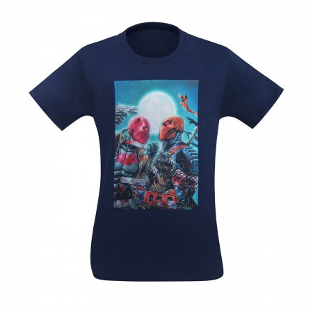 Red Hood Vs Deathstroke Men's T-Shirt