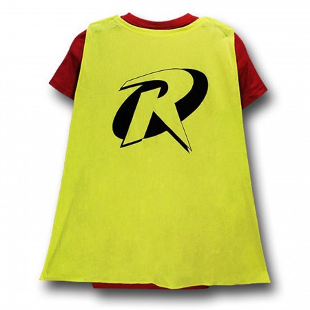 Robin Women's V-Neck Caped Costume T-Shirt