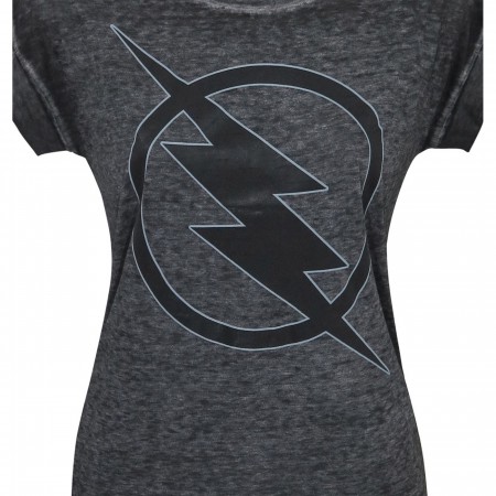 Reverse Flash Logo Women's Rolled Sleeve T-Shirt