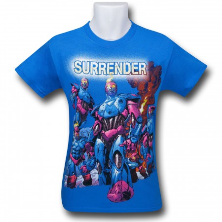 X-Men Sentinel Surrender March Blue T-Shirt