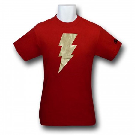 Shazam Metalix Symbol Youth T-Shirt