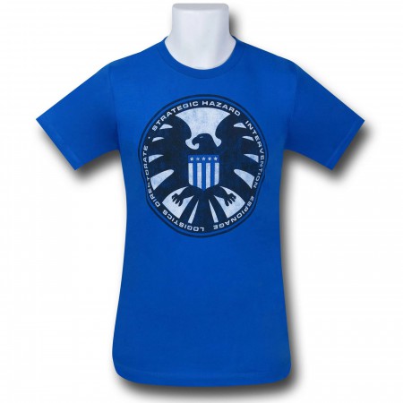 S.H.I.E.L.D. Distressed Symbol 30 Single T-Shirt