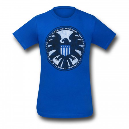 S.H.I.E.L.D. Distressed Symbol 30 Single T-Shirt