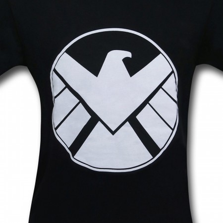 SHIELD White Symbol on Black T-Shirt