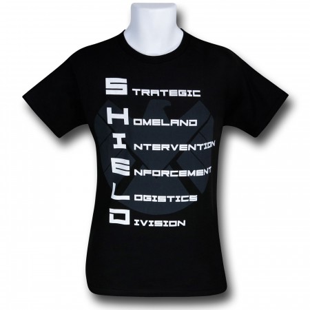 SHIELD Acronym Explanation Black T-Shirt