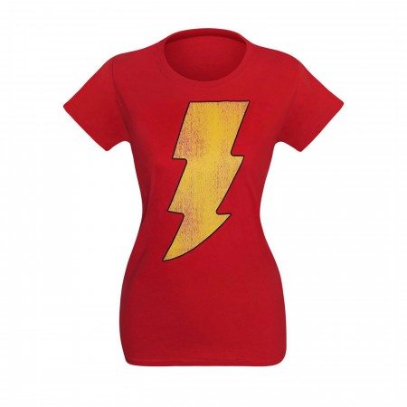 Shazam Distressed Symbol Women's T-Shirt