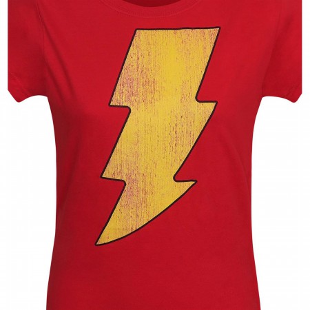 Shazam Distressed Symbol Women's T-Shirt