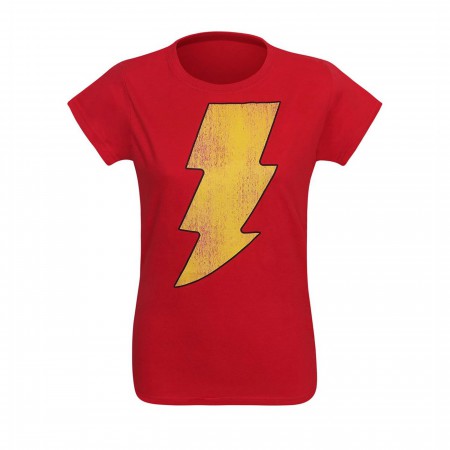 Shazam Distressed Symbol Women's T-Shirt