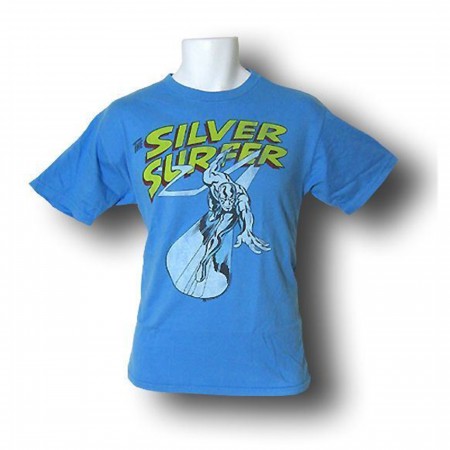 Silver Surfer Cool Blue Junk Food T-Shirt
