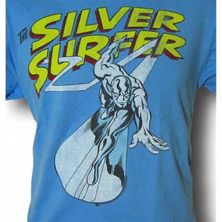Silver Surfer Cool Blue Junk Food T-Shirt