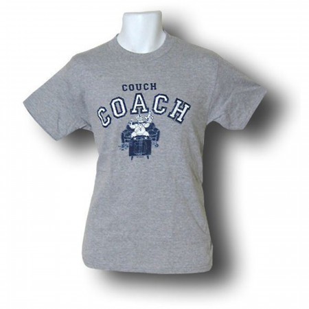 Simpsons Gray Homer Couch Coach T- Shirt