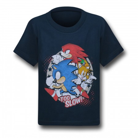 Sonic The Hedgehog Too Slow Kids T-Shirt