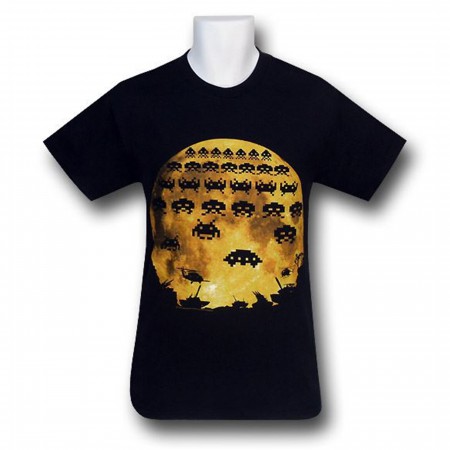 Space Invaders Midnight Silhouette T-Shirt