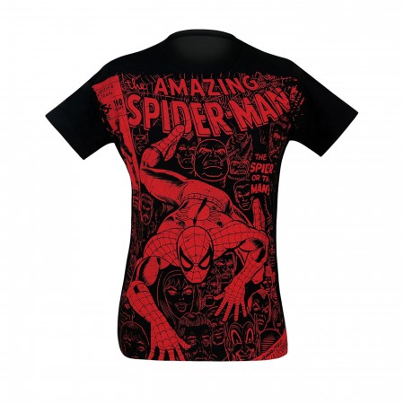 Spider-Man #100 Cover Black 30 Single T-Shirt