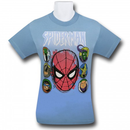 Spiderman 7 Heads 30 Single T-Shirt