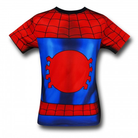 Spiderman Sublimated Costume Fitness T-Shirt