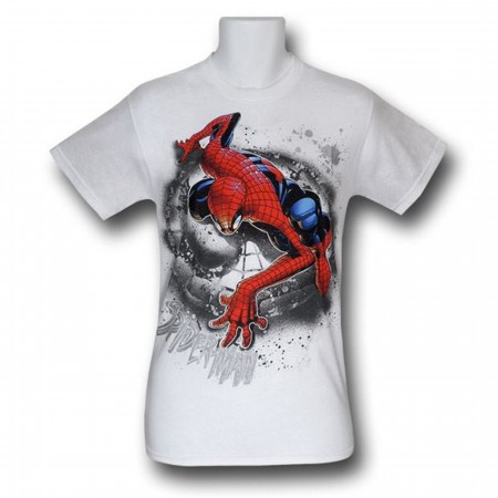 Spiderman White Crawler T-Shirt