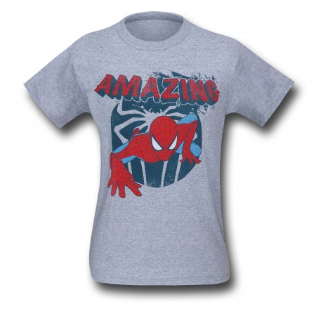 Spiderman Crawlspace Heather T-Shirt