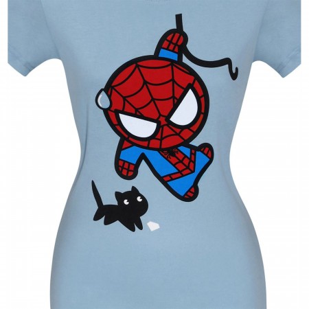 Spider-Man Black Cat Kawaii Women's T-Shirt
