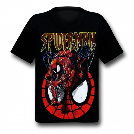 Spiderman Downward Climb Kids T-Shirt