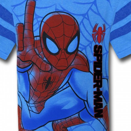 Spiderman HD Ink Kids Light Blue T-Shirt