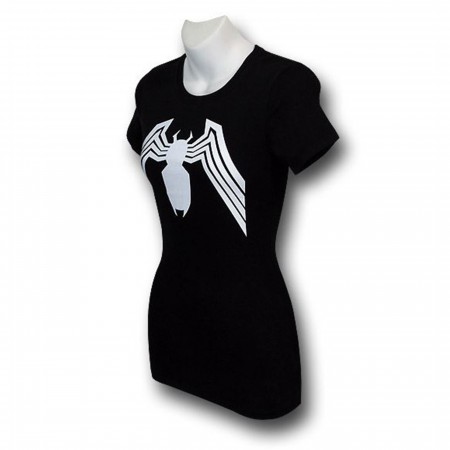 Venom Jr Womens Distressed Symbol T-Shirt