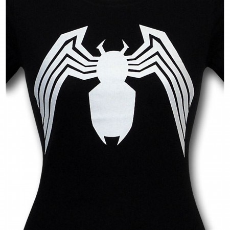 Venom Jr Womens Distressed Symbol T-Shirt
