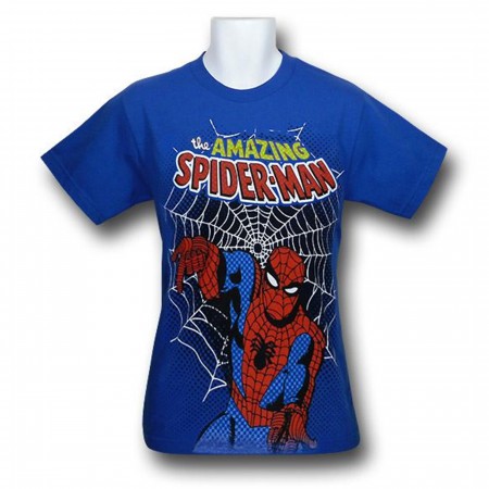 Spiderman Kids Blue Amazing T-Shirt