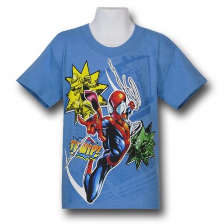 Spiderman Kids Thwipping By T-Shirt