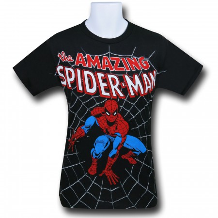 Spider-Man Crouch Big Print (30 Single) T-Shirt