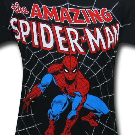 Spider-Man Crouch Big Print (30 Single) T-Shirt