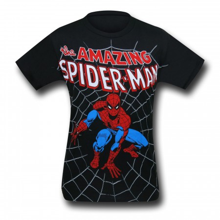 Spider-Man Crouch Big Print (30 Single) T-Shirt