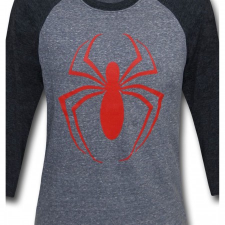 Ultimate Spiderman Symbol Men's Baseball T-Shirt