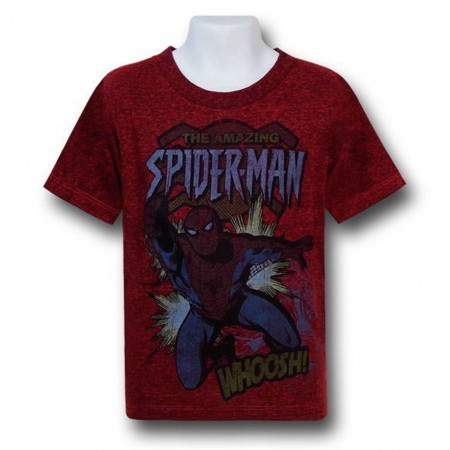 Spiderman Whoosh! Kids Red Decco T-Shirt