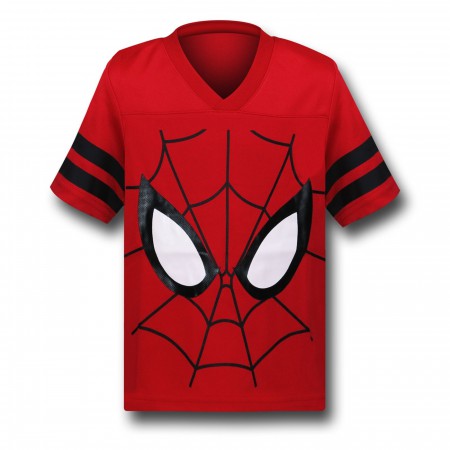 Spiderman Mask Athletic Mesh Kids T-Shirt