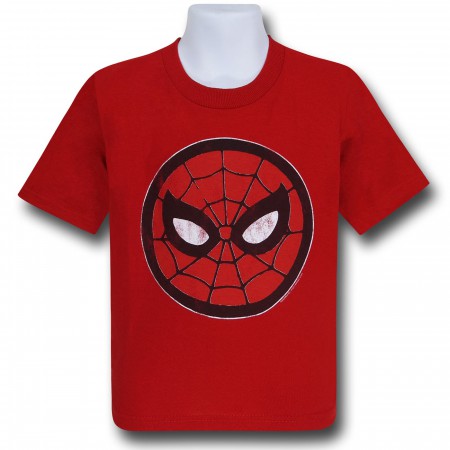 Spiderman Mask Circle Kids T-Shirt