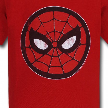 Spiderman Mask Circle Kids T-Shirt