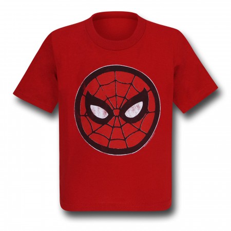 Spiderman Mask Circle Kids T-Shirt