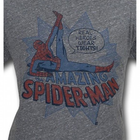 Spiderman Real Heroes Heather Junk Food T-Shirt