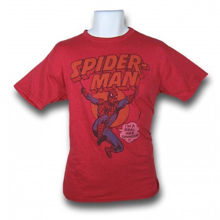 Spiderman Junk Food Salmon T-Shirt