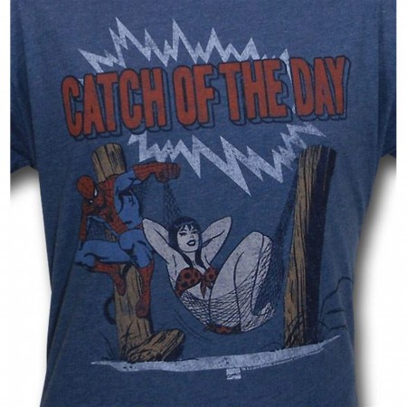 Spiderman Catch Of The Day Junk Food T-Shirt