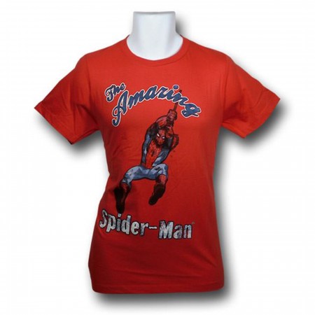 Spiderman Vintage Water Color (30 Single) T-Shirt