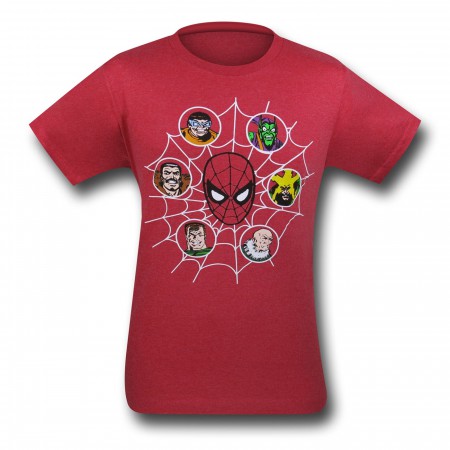 Spiderman Villains in the Web 30 Single T-Shirt
