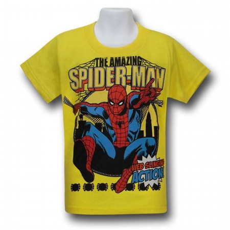 Spiderman Kids Web Slinging Action! T-Shirt