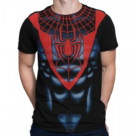 Ultimate Spider-Man Black Red Costume T-Shirt